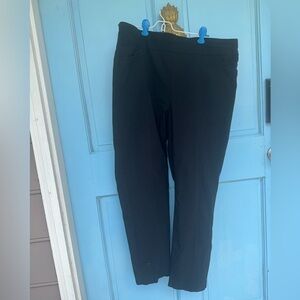 Chico's Fabulously Slimming Elegant Black Trousers Ankle size 3